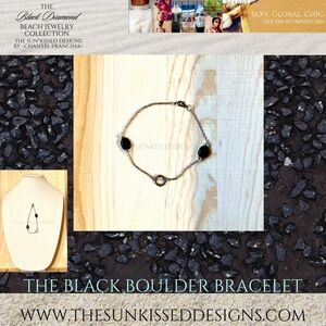 The Black Boulder Bracelet by The Sun*Kissed Designs By Chantél Francina~